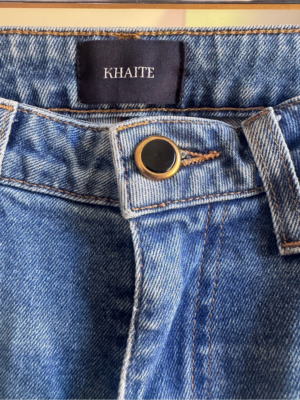 KHAITE Vivian straight leg jeans, size 28